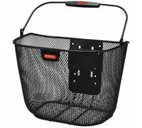 Cestino anteriore a maglia fine adattabile in altezza senza adattatore Klickfix uni plus Noir TU
