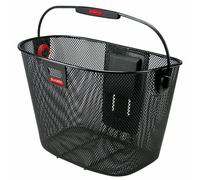 Cestino anteriore a maglia fine senza adattatore Klickfix 16L Noir TU