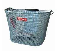 Cestino anteriore a maglia stretta Klickfix 16L Argenté