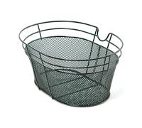 Cestino Anteriore Bici in Ferro Nero 30x38x20 cm Robusto e Elegante