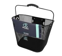 Cestino anteriore con clip in acciaio per e bike / vae da manubrio 2 Optimiz Nero