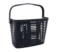 Cestino anteriore in plastica per bicicletta con maniglia da 60 mm e sistema a clip peso massimo 5 kg P2R Noir