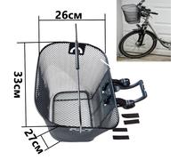 Cestino anteriore in rete metallica per bici/bicicletta e staffa a sgancio ra...