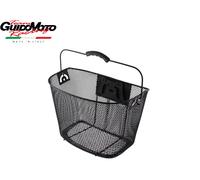 CESTINO ANTERIORE NERO MANICO SCOMPARSA E ATTACCO A CLIP BICICLETTA RMS 58816016