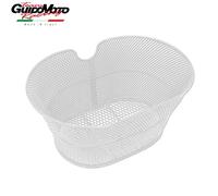 CESTINO ANTERIORE OVALE BIANCO 30X18X39 ACCIAIO SENZA GANCI MVTEK 307800420