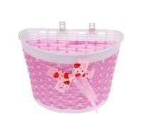 Cestino anteriore per bicicletta, per bambini, per la spesa, colore: rosa