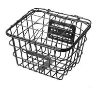 Cestino anteriore resistente per bicicletta con coperchio, per mountain bike e bici da strada, supporta cani di piccola taglia e esigenze di trasporto quotidiano, con fibbie per un fissaggio sicuro