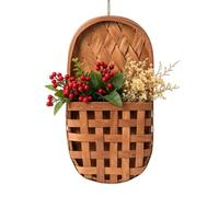 Cestino Appendibile A Parete Portapiante E Organizer Decorativo In Legno