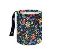 Cestino Auto Animali Colorati Fiore Cestino Per Auto Pieghevole Accessori Secchio Spazzatura Multifunzionale Portatile Cestini Spazzatura Universale per Casa Ufficio e Cucina 15x18.5cm/2 Pcs