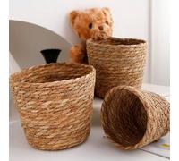 Cestino avvolgente in stile fattoria con decorazioni floreali, vaso fai da te, cesto multifunzionale per lo stoccaggio Misura 17*17*15cm,Lunghezza 20*20*17cm,Misura 13*13*13cm,S1+M1+L1,S+L,S+M,SX2,LX2