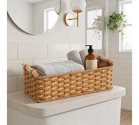 Cestino bagno tessuto nero 13,75 L x 6 L x 4,75 H per uso canotta wc