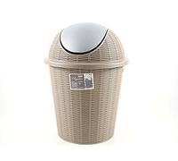 Bidone Con Basculante Elegance 10 Litri Tortora Argento Stefanplast