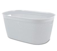 Cestino Biancheria Portabiancheria intreccio bianco Belli&Forti 39 x 59 x 27 cm