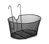 Cestino Bici Anteriore Nero Retinato Serie Eco 30x38x18 cm con Attacchi