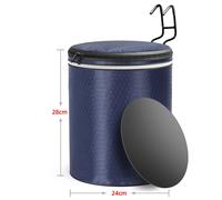 Cestino Bici Elettrica Robusto e Salvaspazio Design Impermeabile e Pieghevole