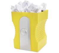 Balvi Cestino carta Sharpener Colore giallo Cestino a forma di temperamatite Plastica ABS/PP 29cm
