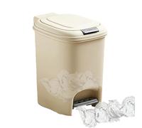 Cestino - Cash da cucina Cash | Bidoni della spazzatura con coperchio | Pop -up Coperchio Rettangolare Step Garbage Bans | Cesti di pedale bin | Cestino per bagni da bagno, cesto di scarto da bagno st