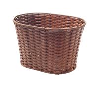 Cestino Cesto Anteriore Bici Bicicletta Marrone in Vimini Ovale 38x28x18 cm Rms