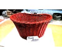 CESTINO CICLO BICI BICICLETTA OVALE IN VIMINI ANTERIORE O POSTERIORE OLANDA