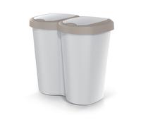 Cestino Compacta B Duo 40L Marrone/Cenere - Prosperplast, Keden