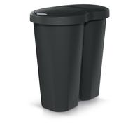 Cestino Compacta R Duo 40L Nero - Keden NDRF40-S411