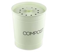 Navaris Compostiera Riciclaggio Rifiuti Organici 3L - Secchio Contenitore Umido e Scarti Alimentari - Coperchio Manico 3X Filtri Carbone Blocca-Odori