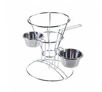 Cestino Con 2 Terrine 10,8X15,24 Cm Argento Acciaio Inox - 1 Unità