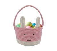 Cestino con coniglietto pasquale con manico, cestino regalo per caccia alle uova di Pasqua, per bambini, decorazioni pasquali, regali per bambini, sacchetti per frutta, caramelle, vino, raccolta uova