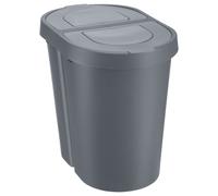Cestino con coperchio basculante doppio da 2x25 l Plast Team Seattle Swing
