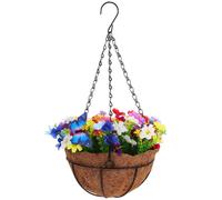 Cestino Da Appendere Fiori Artificiali Decorativi Fiore Di Simulazione