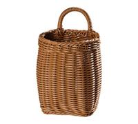 Cestino da appendere per porta d'ingresso, cestini in rattan intrecciato per porta d'ingresso e cucina, organizer da appendere fatto a mano, dispensa, patate, aglio, cipolla per casa, giardino