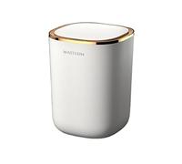 Cestino da Bagno Cestino della spazzatura intelligente da 12 litri Soggiorno Bagno di casa Cestino for la carta con apertura automatica Secchio for la spazzatura delicato Portarifiuti ( Color : Blanc