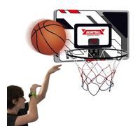Cestino da Basket per cestino da Basket sopra la porta, cerchio interno con lavagna elettronica - Set di giochi sportivi alimentato a batteria, decorazione