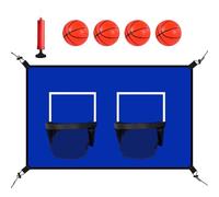 Cestino da basket per trampolino | doppio trampolino da basket Outdoor | impermeabile giocattoli sportivi a rete accessori da gioco per bambini