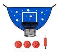 Cestino da basket per trampolino - gioco interattivo impermeabile, resistente al sole, cestino per trampolino da esterno per casa, giardino, sport e ragazze, accessorio divertente per feste di