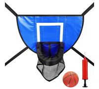 Cestino da basket universale, mini cestino da basket, bordo a strappo per immersioni, trampolino da basket con 1 mini pallacanestro, accessorio per bambini, adulti, interni ed esterni