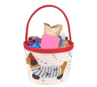 Cestino da bicicletta per bambini, in corda di cotone, design bassotto, cestino per bicicletta, cestino per la spesa, spiaggia, ciclismo, montagna