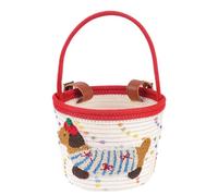 Cestino da bicicletta per bambini, in corda di cotone, design bassotto, cestino per bicicletta per ragazze, per ragazzi e ragazze, per la spesa, spiaggia, ciclismo, montagna