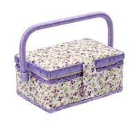 Cestino Da Cucito Portatile Scatola Porta Cucito in Legno Organizer Tessuto Da