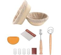 Cestino da forno per pane con riscaldatore, cestino per fermentazione del pane, set per la preparazione del pane, cestino europeo per il pane, set di utensili da forno ovale, D