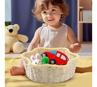 Cestino Da Frutto Intrecciato | Imitazione Cestino Alimentare Rattan | Porta Decorativo Di Frutta E Pane Decorativo In Tessuto Per Soggiorno Casa Del Tavolo Da Pranzo Da Pranzo Da Banco