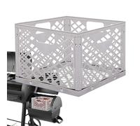 Cestino da fuoco a carbone - Cestino per ceneri in acciaio quadrato con manico | carbone | Smoker compensato Il cestino per stufa a carbone si adatta alla maggior parte dei