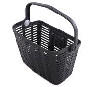 Cestino da manubrio in plastica per bicicletta - nero