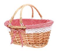 Cestino Da Picnic Con Coperta Coperchio Cestini Piante Delle Intrecciate