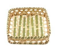 Cestino da portata - cestino per pane | cestino per pane e frutta in tessuto | Ciotole decorative piatte per panini, torte, caramelle | Cucina lavabile rustico