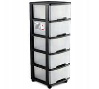 Curver Portaoggetti (5 x 20L) nero