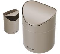 Cestino da tavolo con coperchio incernierato, 1,2 l - beige
