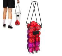 Cestino da tennis portatile, grande raccoglitore per palline da tennis, con manico, contenitore per raccogliere palline da tennis, per allenarsi
