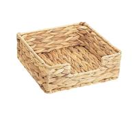Cestino decorativo in rattan per tovaglioli, in fibra naturale, per tavolo, bagno, cucina, soggiorno, design intuitivo, realizzato a mano in giacinto d'acqua