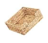 Cestino decorativo in rattan per tovaglioli, in fibra naturale, per tavolo, bagno, cucina, soggiorno, design intuitivo, realizzato a mano in giacinto d'acqua